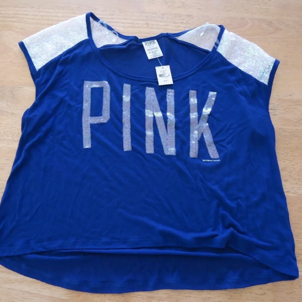 VS Pink Iridescent Top